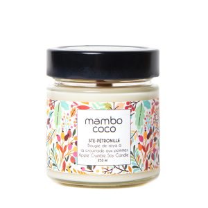 Bougie de soya à la croustade de pommes de Mambo Coco