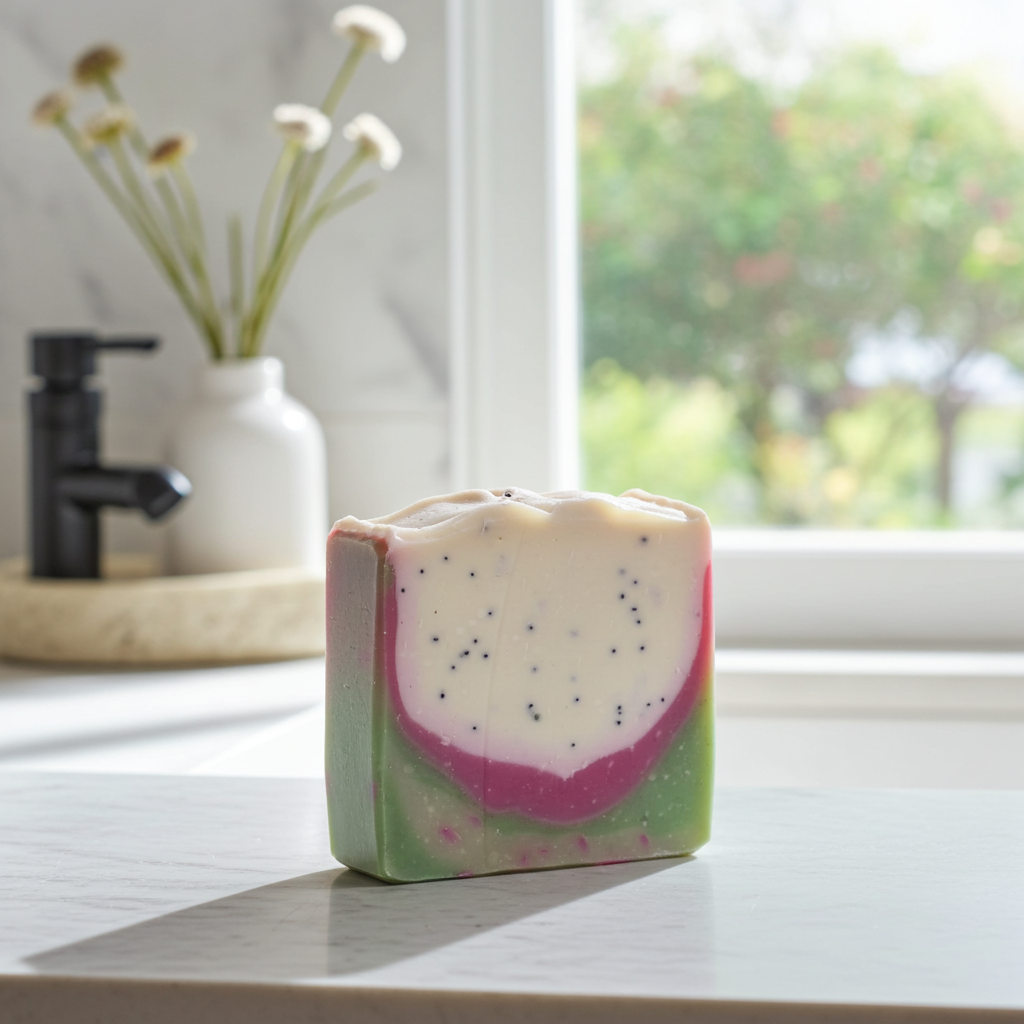 Savon artisanal à la poire et la pitaya – Image 3