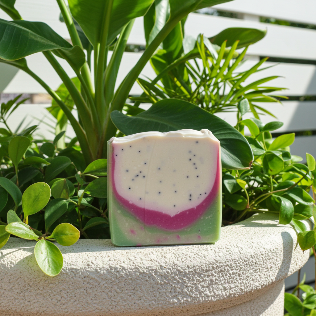 Savon artisanal à la poire et la pitaya – Image 4