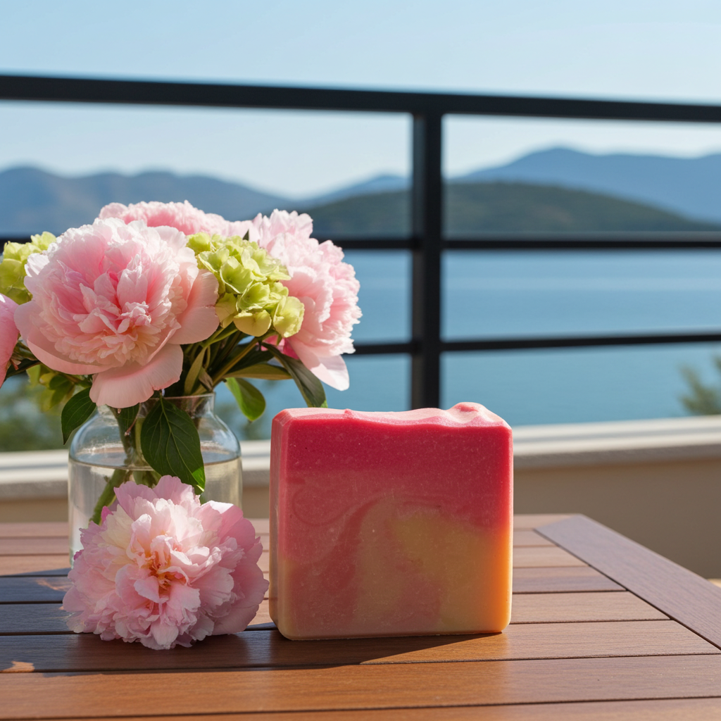 Savon artisanal au Creamsicle à la framboise – Image 6