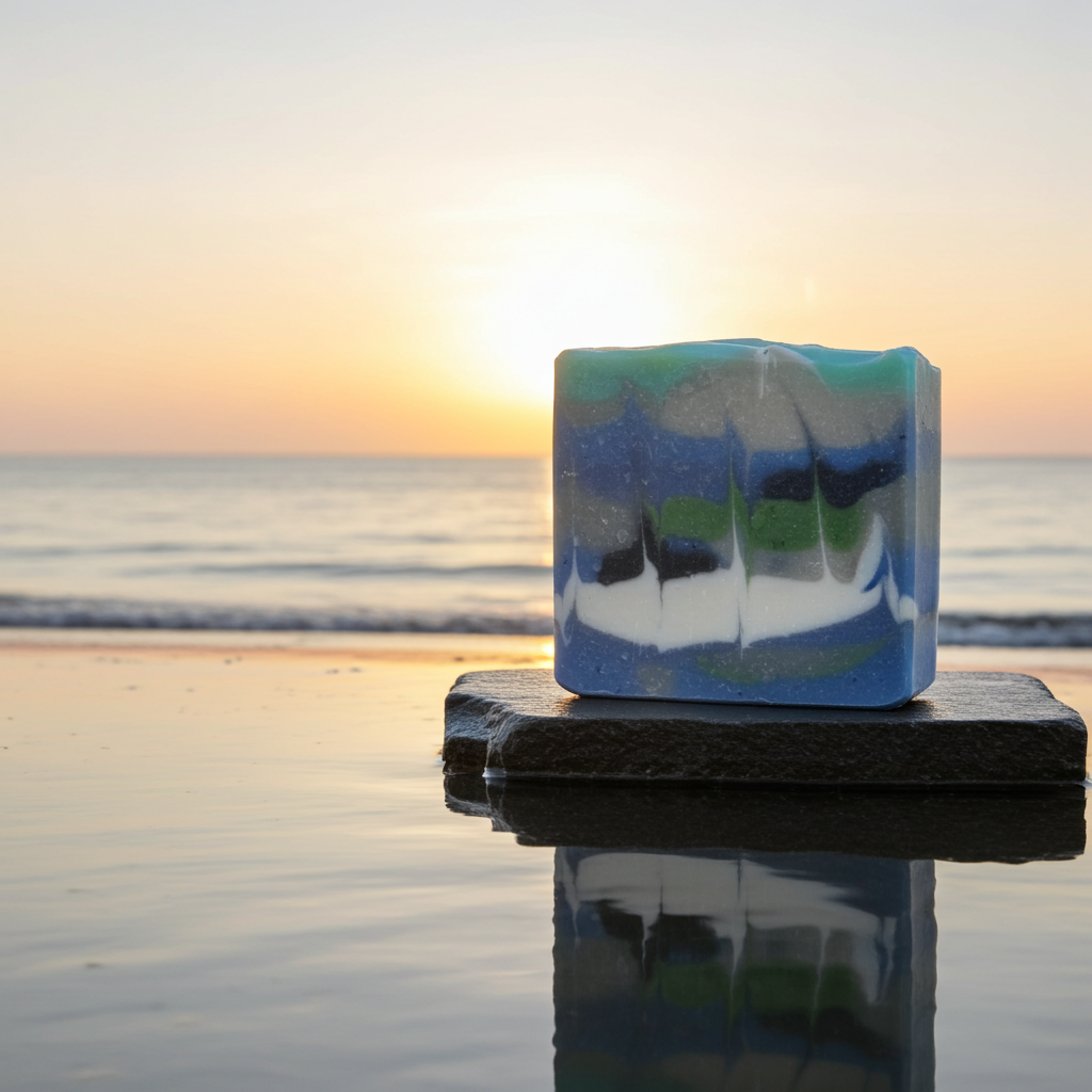 Savon artisanal pour homme au sel noir et cyprès – Image 6