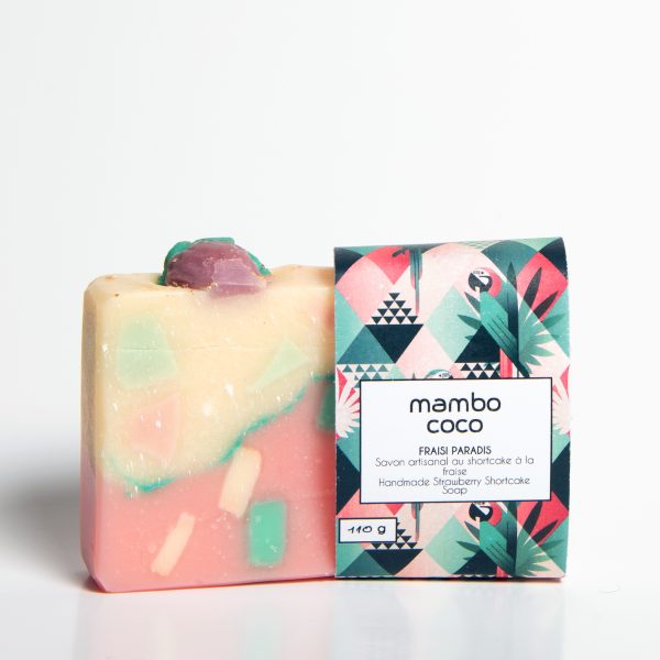 Savon artisanal à la fraise de Mambo Coco