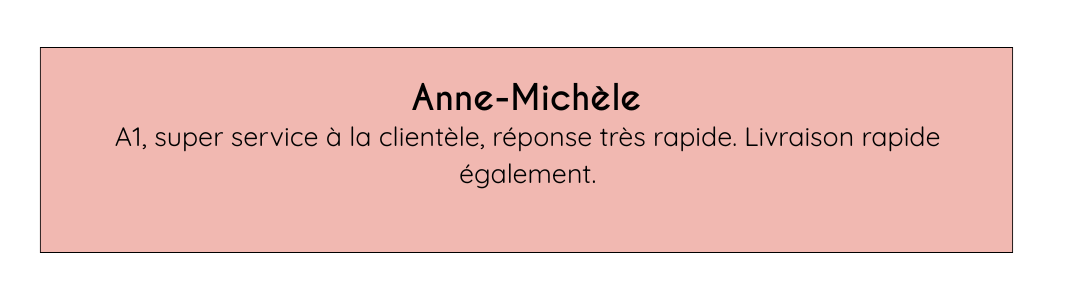 Avis d'Anne-Michèle